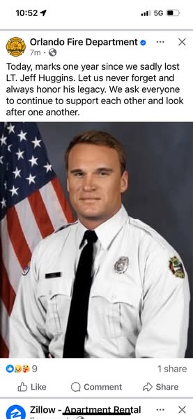 In Loving Memory of Lieutenant Jeff Huggins