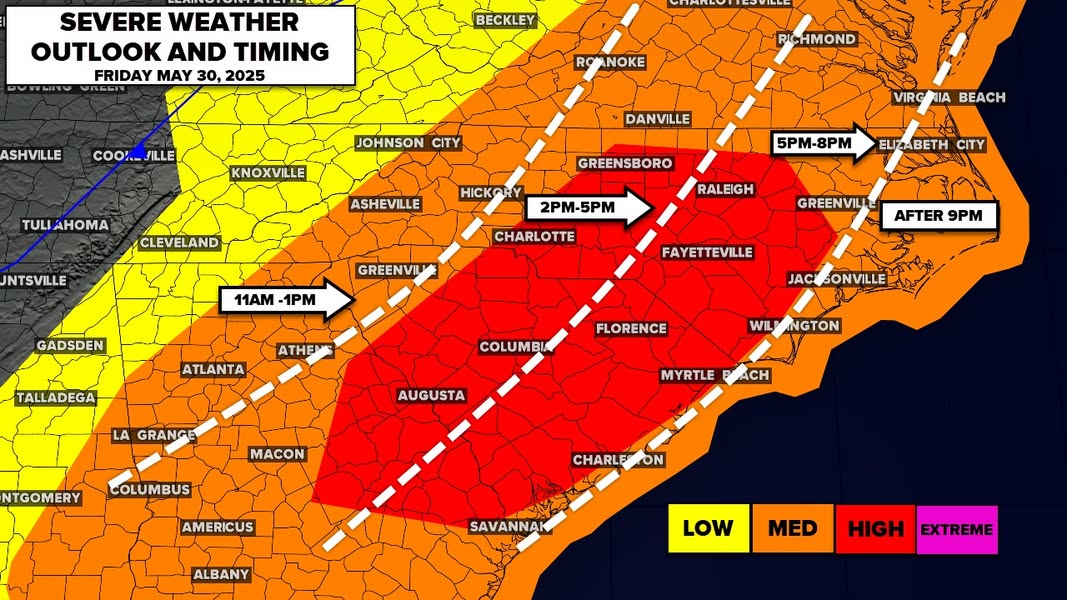 Severe Weather Alert: Elevated/High Risk Today